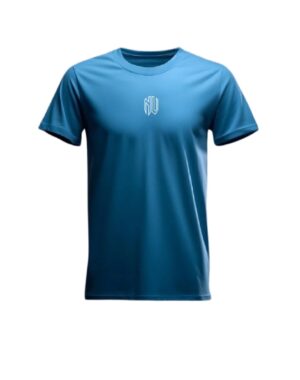 Slim fit t-shirt bleue