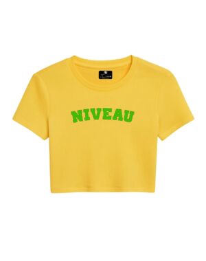 Crop top jaune