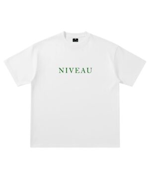 oversized t-shirt vert-blanc